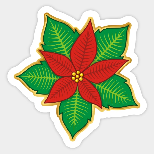 Christmas Poinsettia Sticker by sifis